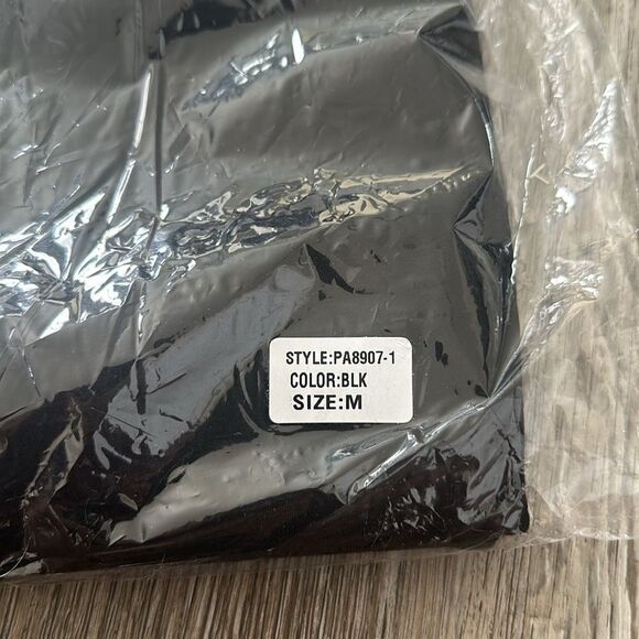 Lucy Paris Women's Kari Slit Cuff Stretch Pants PA8907-1 Black - Picture 4 of 4